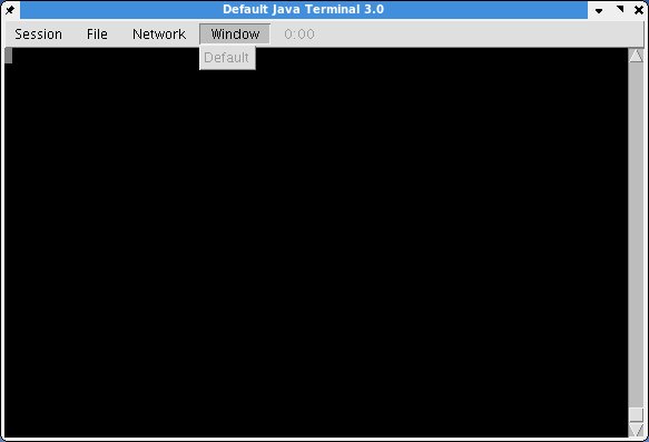 JavaTerminal Window Menu